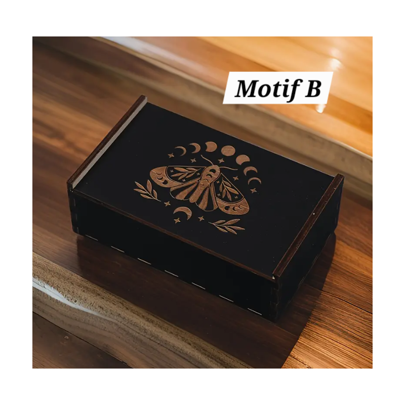 motif B boite de rangement tarot