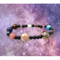 bracelet astrologie système solaire zodiaque