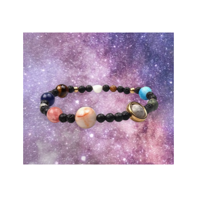 bracelet astrologie système solaire zodiaque