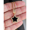 pendentif pentacle etoile astrologie zodiaque plaqué or gold saint valentin amour