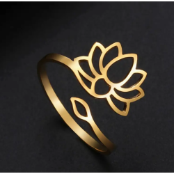 Bague Lotus zen yoga méditation bouddha